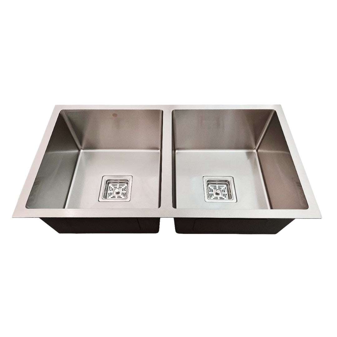 Cuba Aço Escovado Quadratta 78x43 - Dupla