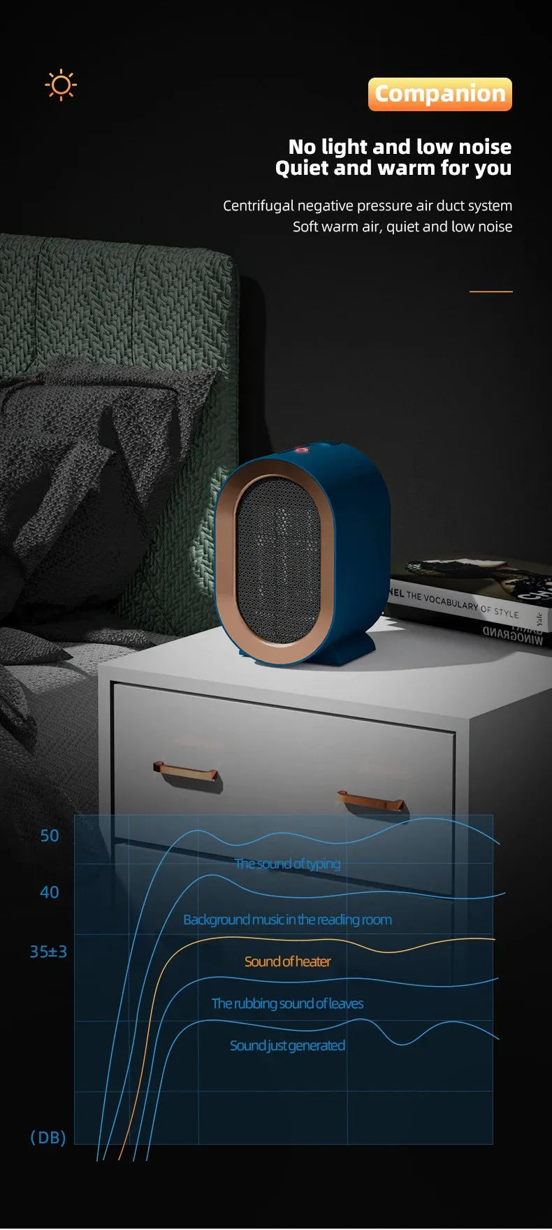 Aquecedor Portátil 1200W Modelo PowerHeat AqueceLar