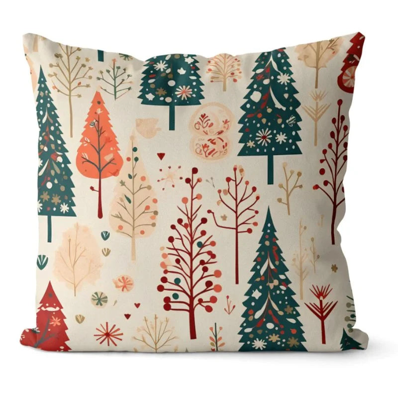 Conjunto 4 Capas de Almofadas Natalinas para Decoração AqueceLar