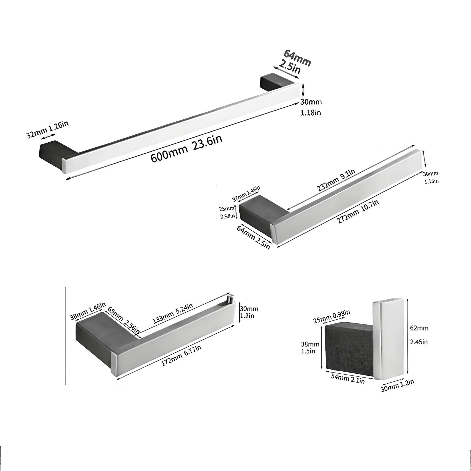 Acessórios Banheiro Black
