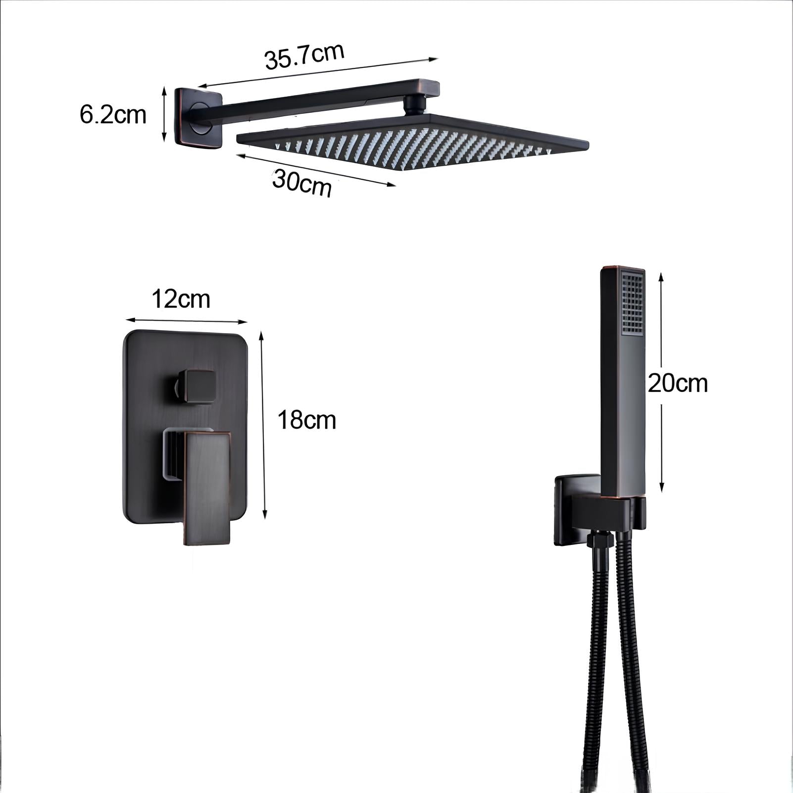 Kit Chuveiro Completo Black Premium