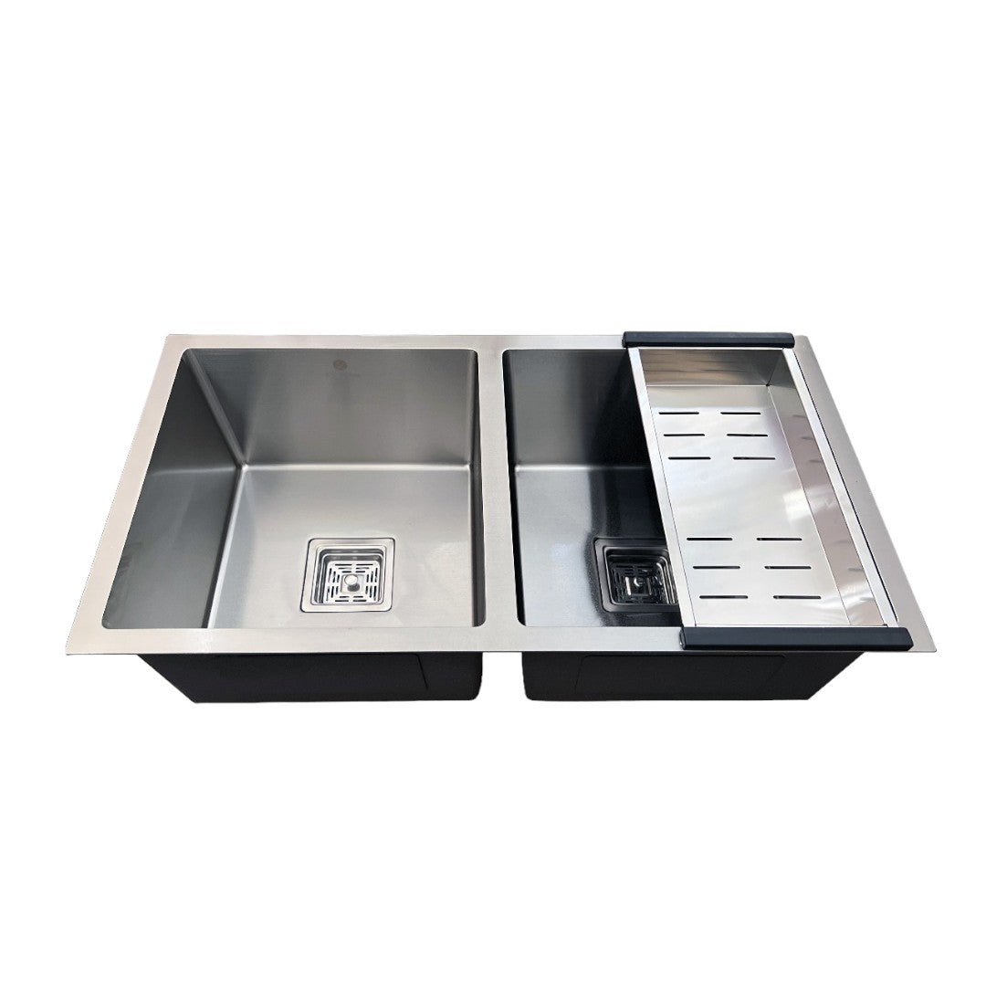 Cuba Aço Escovado Quadratta 78x43 - Dupla