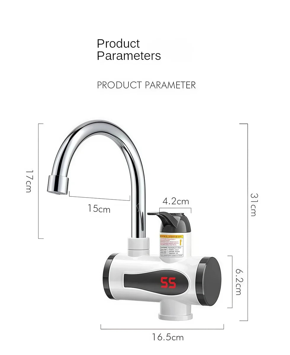 Torneira Elétrica de Cozinha 220 V Modelo Tankless – Aquecelar