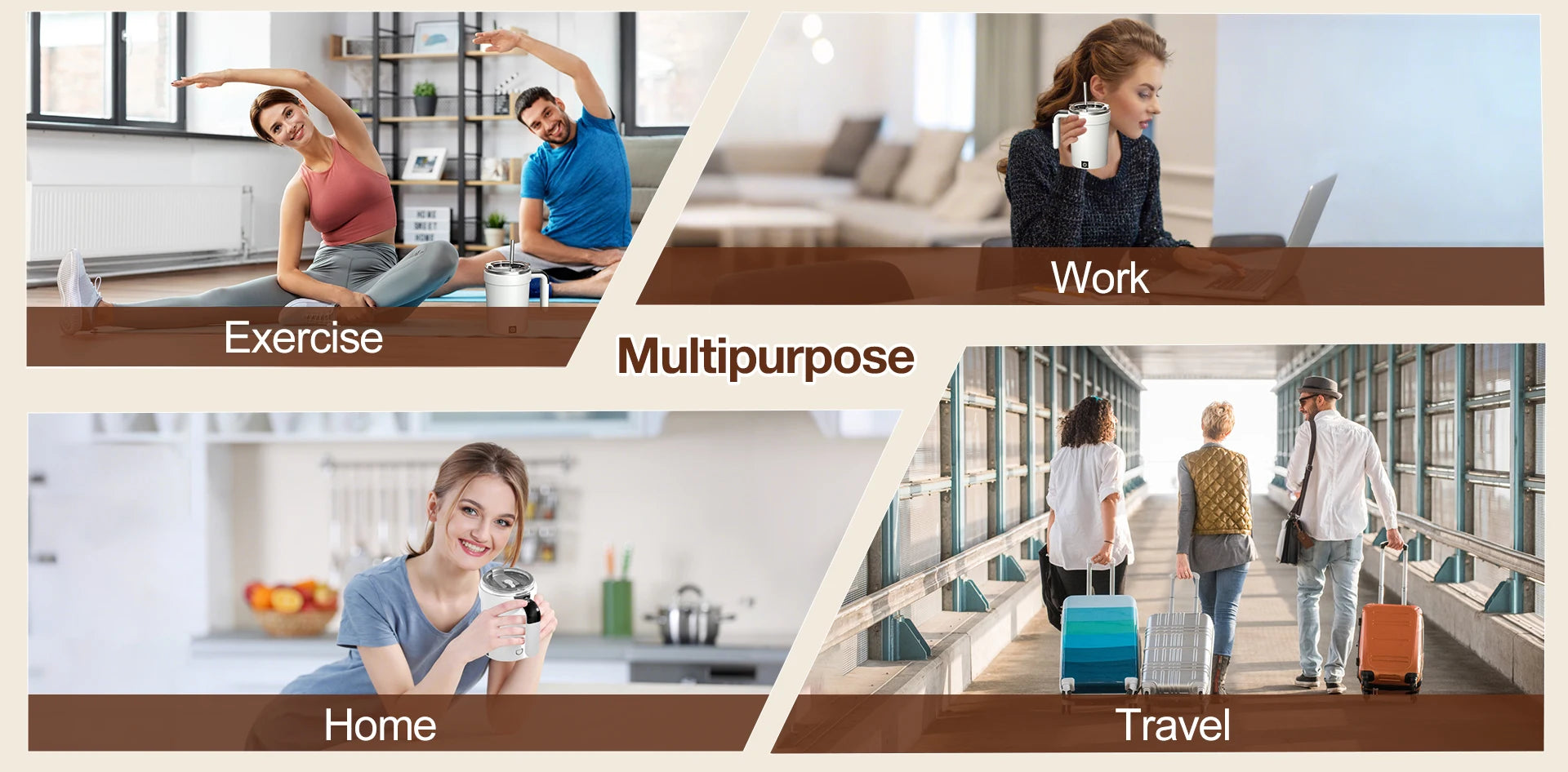 Caneca Elétrica Autostir Inox 380ml AqueceLar