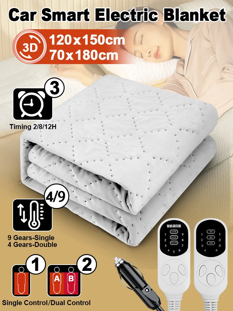 Cobertor Elétrico 12V Modelo AutoHeat AqueceLar