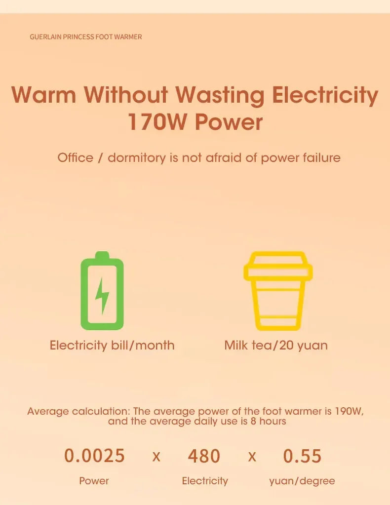 Aquecedor de Pés Portátil 220V Modelo FootWarm AqueceLar