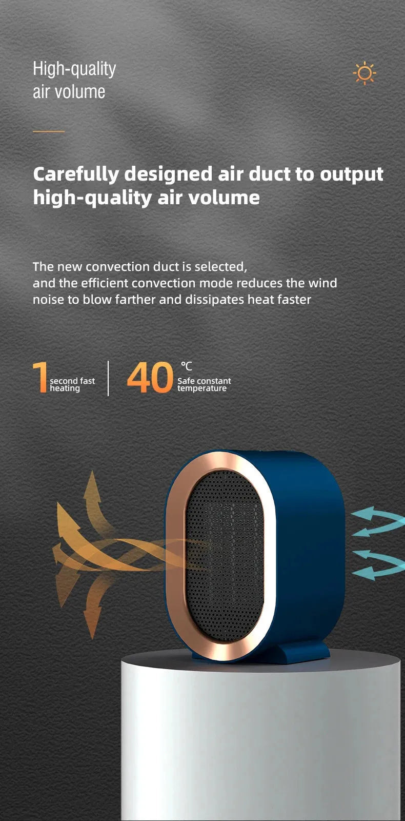 Aquecedor Portátil 1200W Modelo PowerHeat AqueceLar