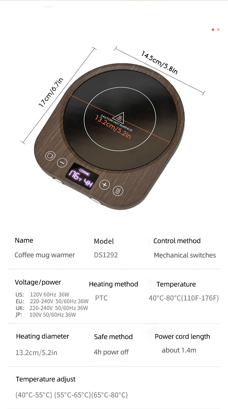Aquecedor de Caneca USB Modelo CoffeeWarm AqueceLar