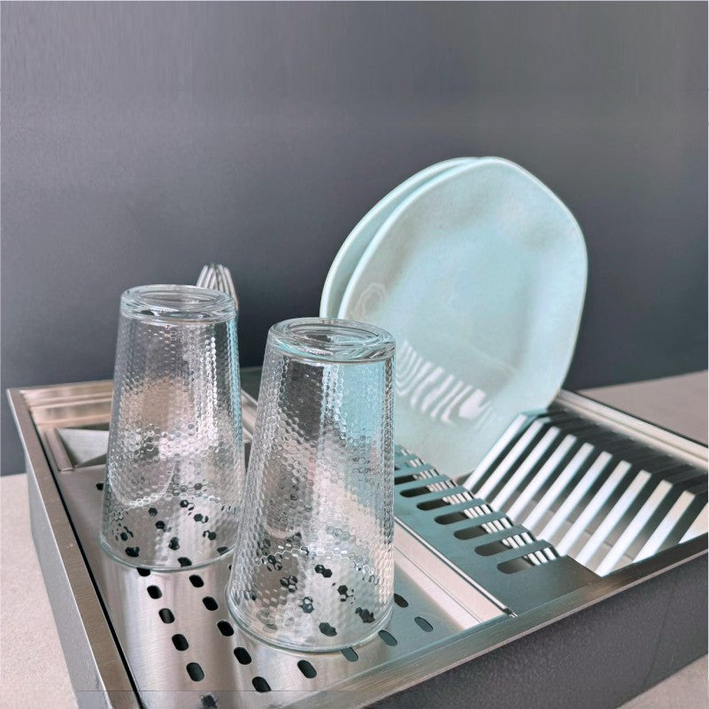 Calha Úmida Quadrada Aço Escovado