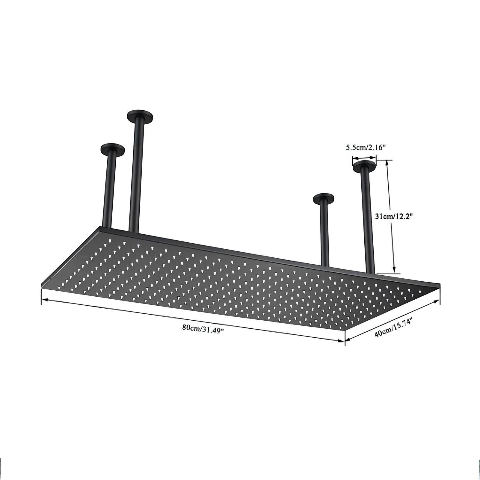 Chuveiro de Teto Embutir 80x40