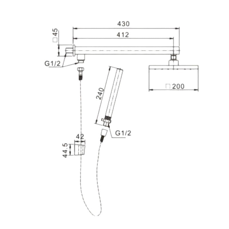 Chuveiro Gold com Desviador
