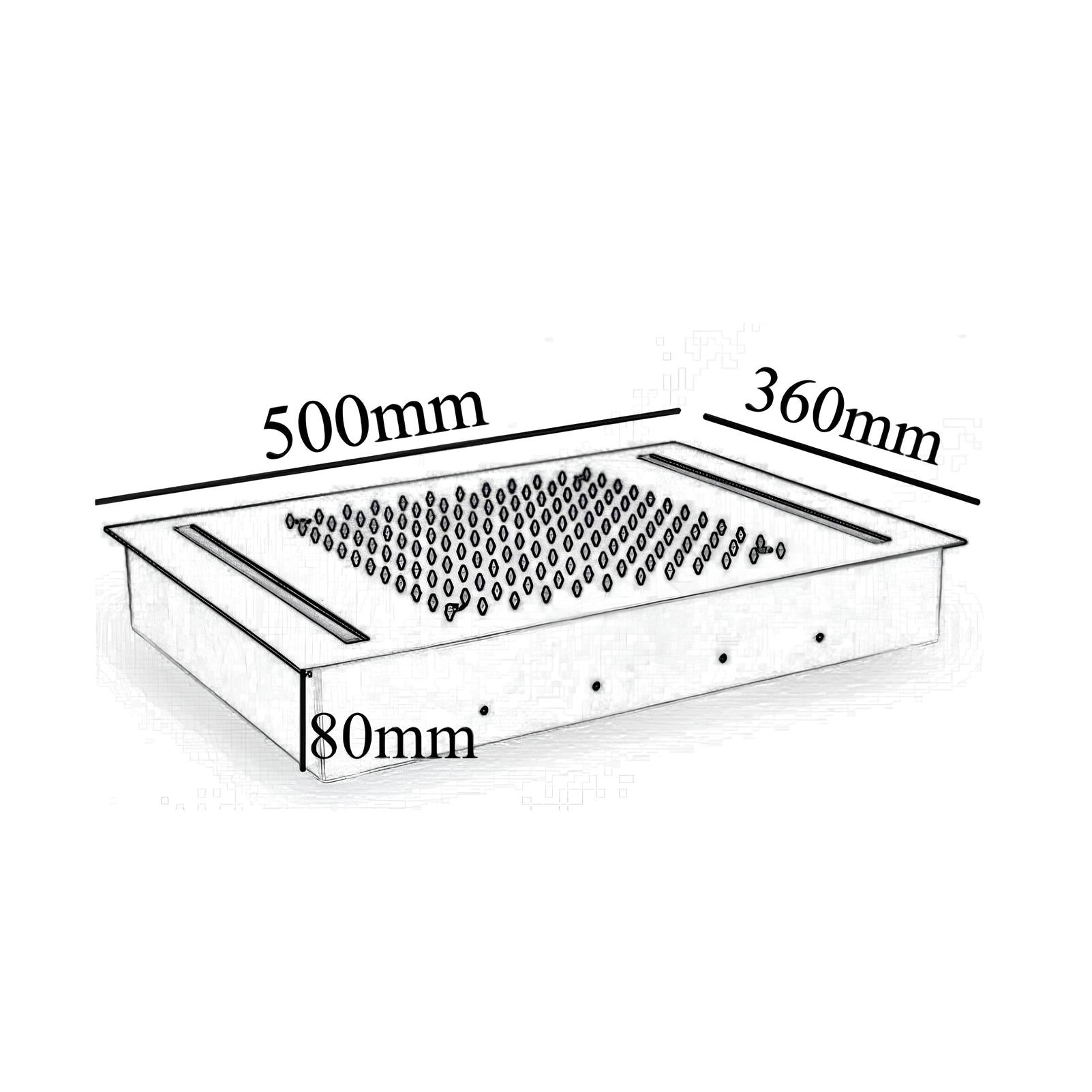 Chuveiro de Teto Embutir com LED
