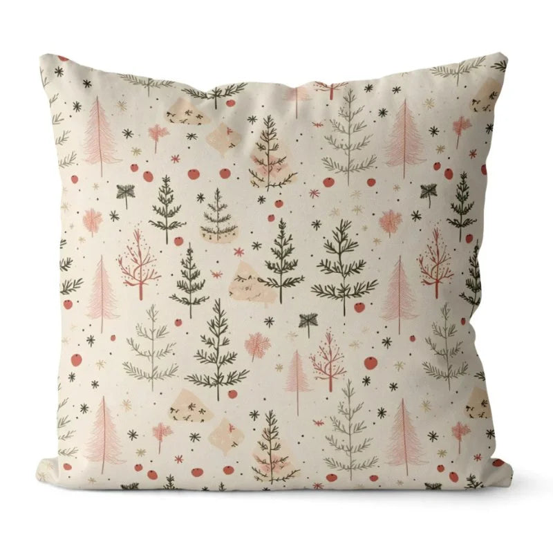 Conjunto 4 Capas de Almofadas Natalinas para Decoração AqueceLar