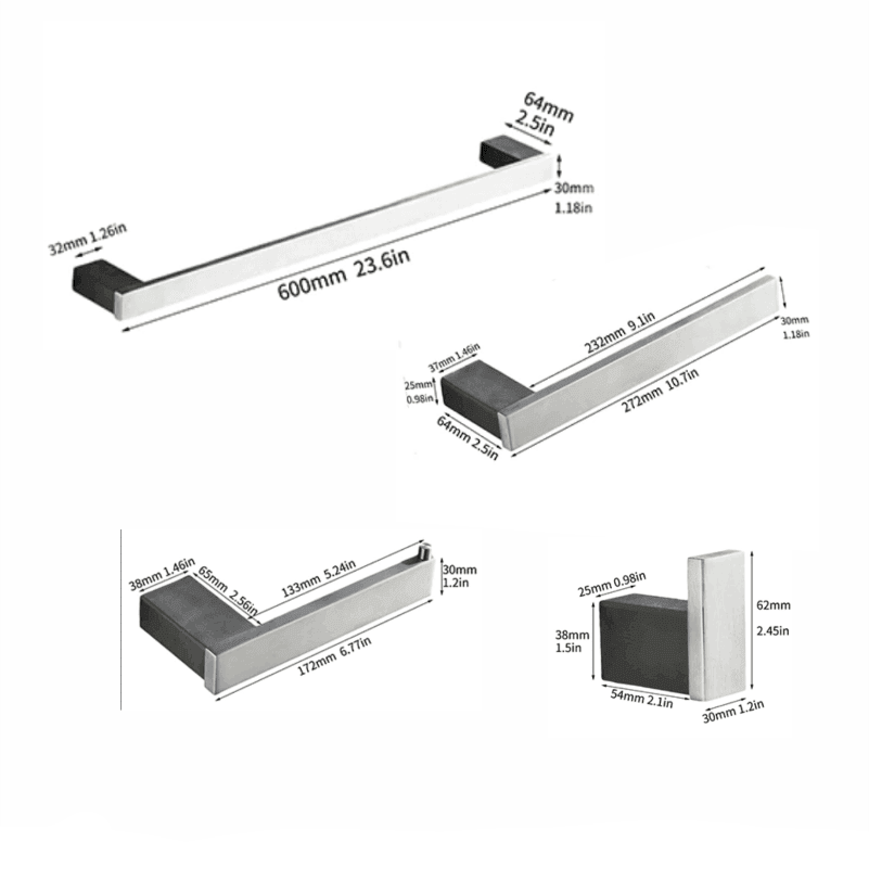 Acessórios Banheiro Cromado