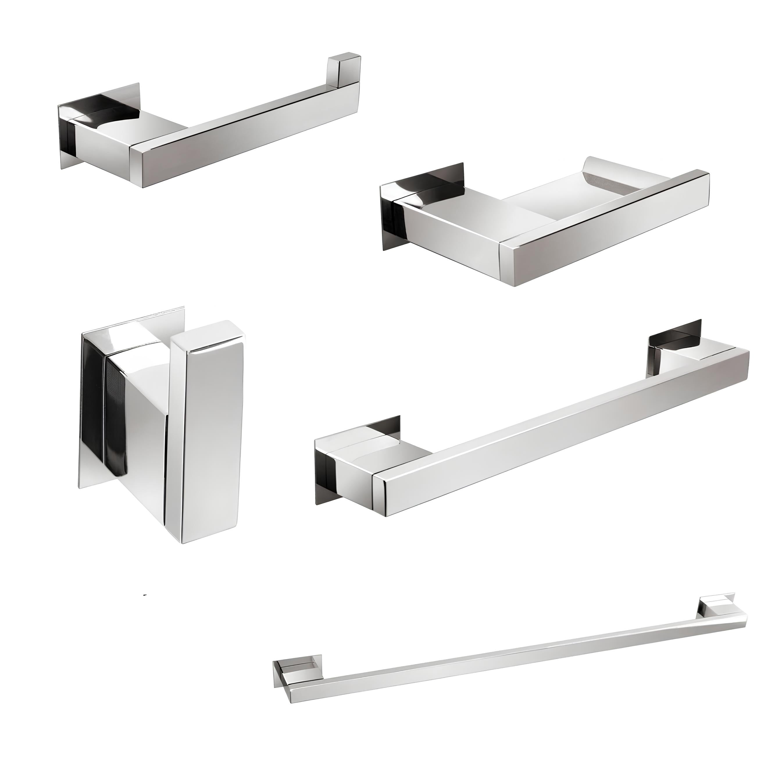 Acessórios Banheiro Cromado New