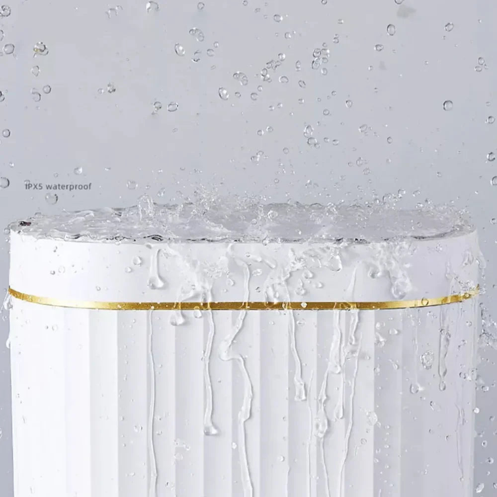 Lixeira Automática Oval 9l com Sensor para Banheiro e Cozinha AqueceLar