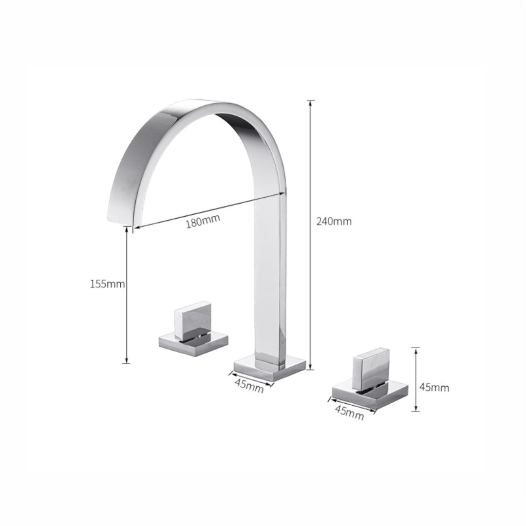 Torneira Banheiro Misturador Cromada